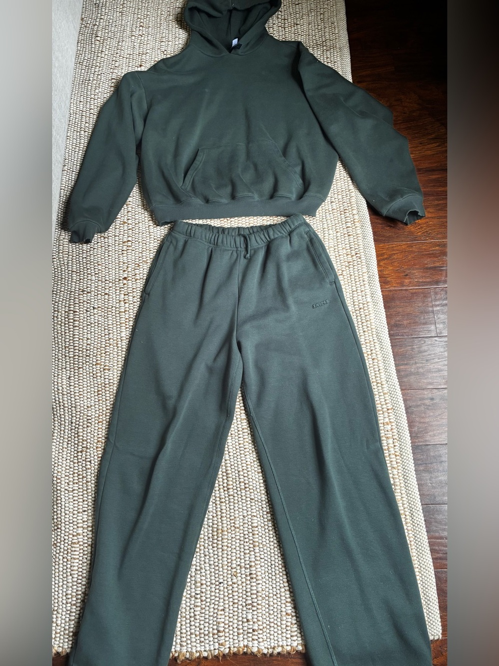 SKIMS green sweat set